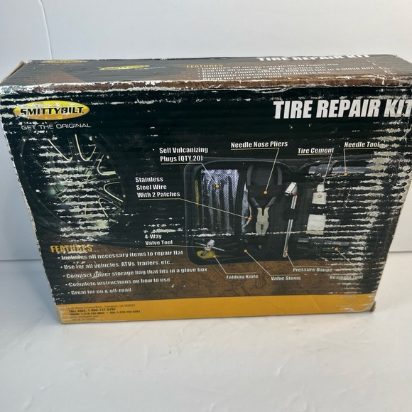Smittybilt 2733 Complete Tire Plug Repair Reseal Trail Kit With Case - Picture 11 of 11